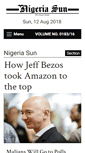 Mobile Screenshot of nigeriasun.com
